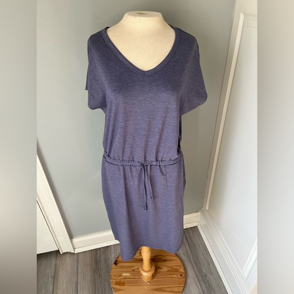 Like New 32 Degrees Women’s Dress Pockets & Tie Waist - Medium - Blue - Picture 1 of 7